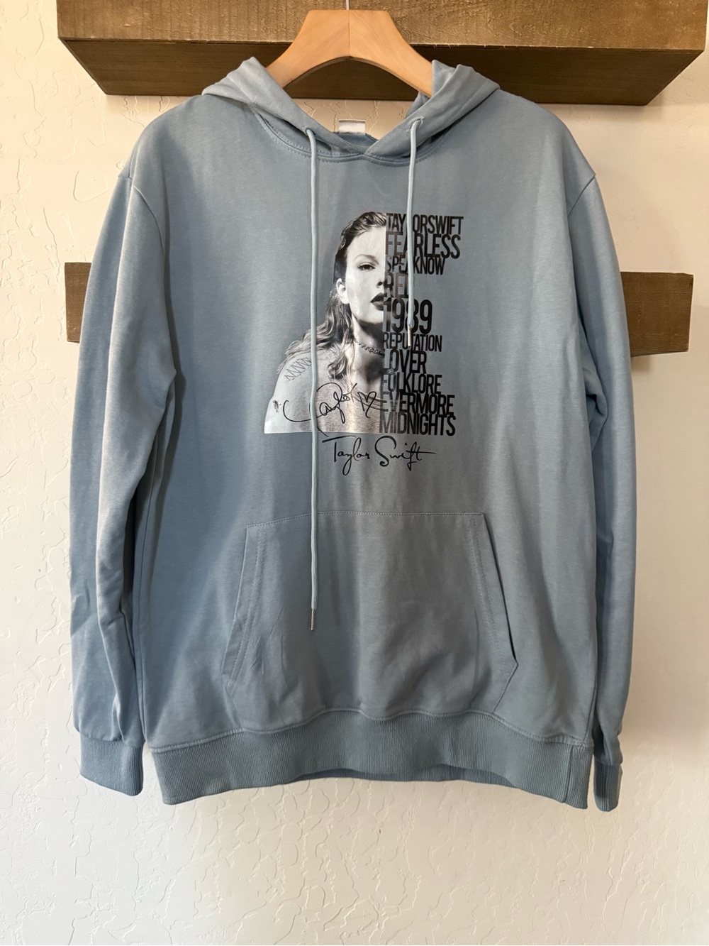 Taylor Swift chalk Blue Graphic Hoodie Sweatshirt,ERAS•••Soft & comfy,Medium